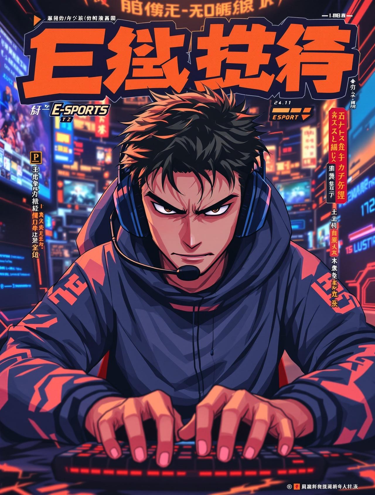 全职高手 - 运动漫画封面，作者蝴蝶蓝